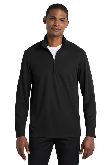 Men's Port Authority® Pinpoint Mesh 1/2-Zip K806 - STAline Logo on Left Chest