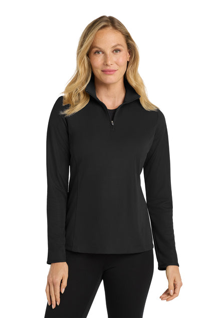 Women's Port Authority® Pinpoint Mesh 1/2-Zip L806- STAline Logo on Left Chest