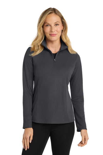 Women's Port Authority® Pinpoint Mesh 1/2-Zip L806- STAline Logo on Left Chest