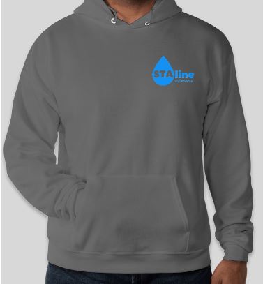 STAline Hanes® EcoSmart® - Pullover Hooded Sweatshirt – Smoke Grey