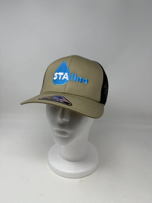 Khaki/Brown-STAline Logo Center of Hat