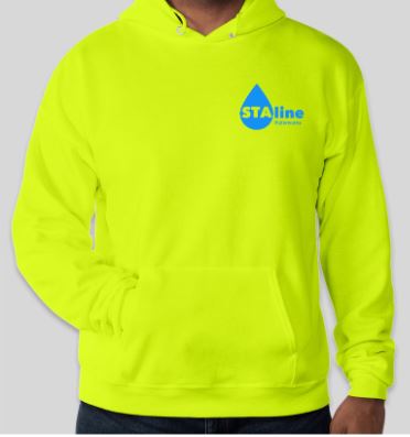 STAline Hanes® EcoSmart® - Pullover Hooded Sweatshirt – Safety Yellow