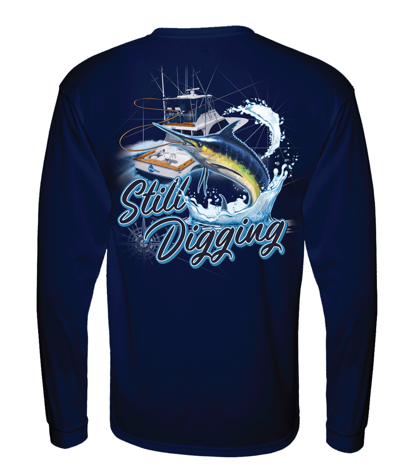 STAline Long Sleeve Performance Tee - Navy