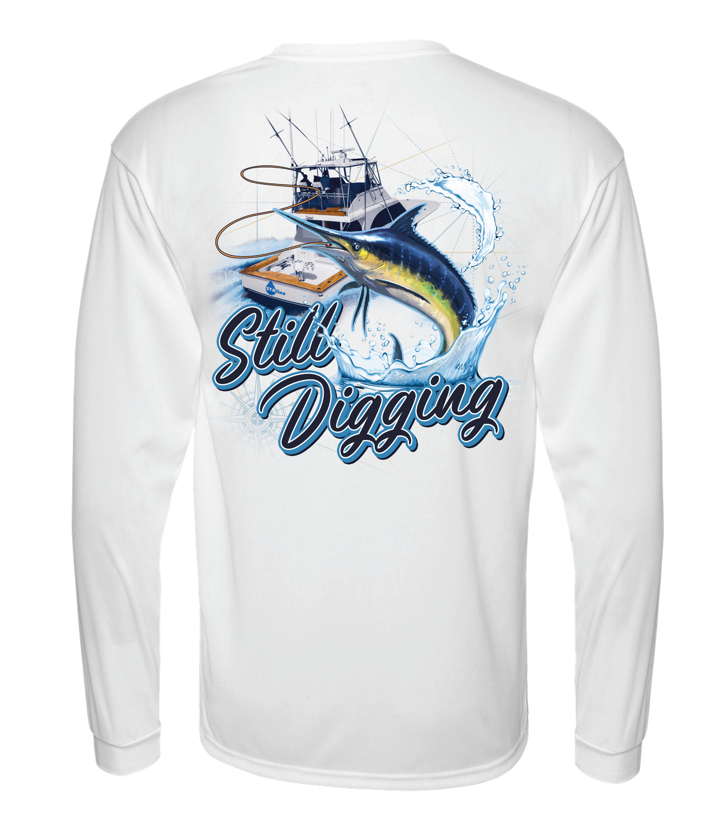 STAline Long Sleeve Performance Tee - White